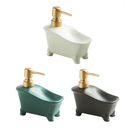 Liquid Soap Dispenser Dual Use Ceramic Bathroom Container Pump Bottle For El Countertop Laundry Room