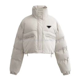 Womens Down Parkas Puffer Jacket Women Designer Winter Fashion Large Poket Stand Collar Versatile jacket White goose down Casual Fashion Luxury designer Outwear