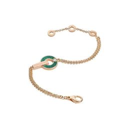 Luxury fashion single diamond bracelets ladies charm disc copper coin adjustable bracelet with exquisite packaging gift box327D