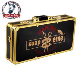 Cares Other Hair Cares Barbertop Professional Gold Aluminium Suitcase Barber Tool Salon Hairdressing Accessories Atorage Case Carrying Tr