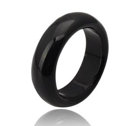 Fashion high quality Natural black Agate jade Crystal gemstone jewelry engagement wedding rings for women and men Love gi221D