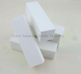 100PCSLOT white nail buffer block sanding file acrylic nails8032083