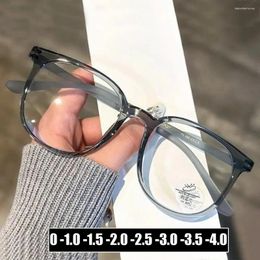 Sunglasses Anti Blue Light Women Men's Minus Glasses Luxury Finished Prescription Myopia Eyeglasses Fashion Near Sight Eyewear With Diopter