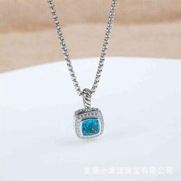 Necklaces Dy Men Jewellery Designer Necklace Petite BlueTopaz Black Onyx Amethyst Garnet Diamond Pendant High End Jewellery Women264m