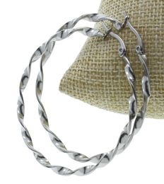 whole Pair Trendy Big Loop Earrings Stainless Steel Earring Fashion Punk Jewelry Round Large Circle Hoop Earrings for Wo8704739