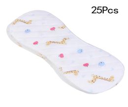 25pcs Reusable Infant Cloth Diapers Soft Peanut Shaped 3layer Insert Baby Nappy Use Water Absorbent Breathable Diaper1624941