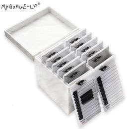 5/10 Layers Eyelash Storage Box 4 Colours Makeup Organiser Eyelash Glue Pallet Lashes Holder Grafting Eyelash Extension Tool 231227