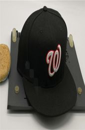 2022 New Washington Hats Cool Baseball Caps Adult Flat Peak Hip Hop Letter W Fitted Cap Men Women Full Closed Gorra 8391200