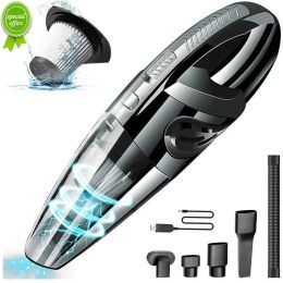 New Portable Car Vacuum Cleaner Handheld Vacuums Cordless Powered Battery Rechargeable Quick Charge Tech Small and Waterwashable ZZ