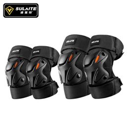 Unisex Motorcycle Knee Elbow Pads Off-road Riding Protective Gear Motorcycle Outdoor Sports Quick Release Protective Equipment 231227