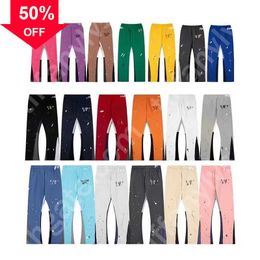 Herren-Jeans, modische Hosen, Designer-Jogginghose mit Buchstabendruck, Galerien, Damen-High-Street-T-Shirts, Paar, lose, vielseitige Freizeithosen, Traight Dept, kurze Ärmel, Hemden