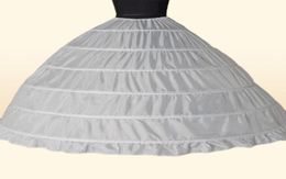 Ball Gown Large Petticoats New Arrival White 6hoops Bride Underskirt Formal Dress Crinoline Plus Size Wedding Accessories for Wom2531218