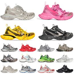 Top Tracks 3XL Sneaker Pairs Brand Casual Designer Shoes Women Men Tripler Black Sliver Beige White Gym Red Dark Grey Light Pink Yellow Dirty Platform Sneakers