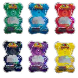 Special shaped Bears Bags Wholesale 500mg Bag Worms Cubes Packaging Mylar bagss green blue red purple Spfxe Tckia