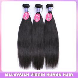 Wefts Malaysian Virgin Human Raw Hair Straight 08 to 28 Cheap Price Human Hair Extensions Weave No Tangle Free Shipping Queen Hair Produ