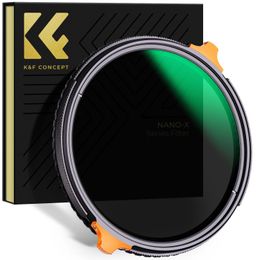 K F CONCEPT 3782mm 2 in 1 Filter ND4 to ND64 Variable ND CPL Circular Polarizing Nano X Camera Lenses Filters for 231226