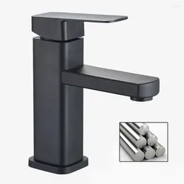 Bathroom Sink Faucets Black Basin Faucet Family Antirust Cloth Is Sufficient Quiet Soft Water Stainless Steel Plastic Effectively Philtre