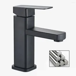 Bathroom Sink Faucets Black Basin Faucet Family Antirust Cloth Is Sufficient Quiet Soft Water Stainless Steel Plastic Effectively Filter