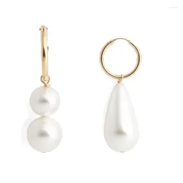 Dangle Earrings Fashion Natural Pearl Earring Long Pendant Harajuku Aesthetic Argollas Oreja Women'S Day Gift Charm Trendy 2023 Creative