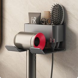 Dryers Hair Dryer Holder Wall Dryer Cradle Straightener Stand Hairdryer Organiser Storage Box Toilet Blower Holder Bathroom Shees