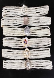 Top Selling Pearl Belt for Women Crystal Sashes Wedding Bridal Belt Designer Sexy Bridesmaid Dress Girl Waist Chain4565128