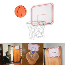 Balls Indoor Folding Portable Suspension Free Punch MINI Plastic Basketball Frame basketball set Mini Basketball Net Game Hoop Ring