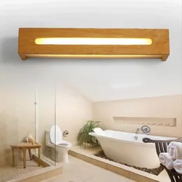 Wall Lamp Bedroom Bathroom Makeup Mirror Solid Wood Sconce Lights Living Room Bedside Foyer Home Indoor Decor Lighting