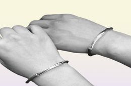 New Product Sterling Silver Bracelets Opening Bracelet for Couple Bracelet Gift Modern Sense Bracelet Adjustable Size Fashion Jewe6561501