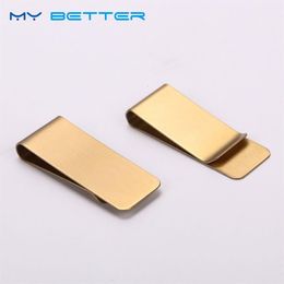 20pcs1pc Thin Section Brass Money Clip Cash Clamp Holder Portable Money Clip Wallet Purse For Pocket Metal Money Holder C19041201242K