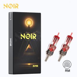 20pcs NOIR RM Tattoo Cartridge Needles Sterilised Standard Round Magnum Permanent Makeup Machine Needles Tattoo Pen Supplies 231227