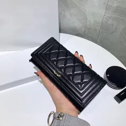 Calfskin deri bifold cüzdan kadın tasarımcı flep çantası 19x10cm elmas çizgiler tasarım yaşlı altın metal donanım kadın para kartı tutucu çanta lüks debriyaj çanta