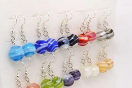 Dangle Earrings Cute Women Drop Earring Round Murano Glass Ear Stud Jewellery Gift 30 Pairs