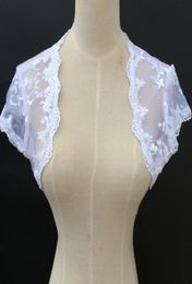 High Quality Short Sleeve Gorgoeous Lace Bridal Ladies Jackets for Wedding Bridal Accessories7117998