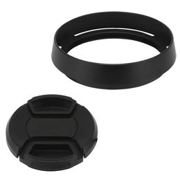 Haoge LHLQ Metal Lens Hood Shade with Cap for Leica Q Q2 QP Typ 116 Typ116 Camera Black 231226