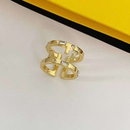Band Rings 2023 New Luxury Brand Designer Ring Letter Ring Couple Ring Premium Fashion Ring Qixi Birthday Gift for Men Women Original logo