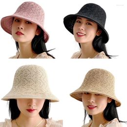 Wide Brim Hats Fashion Hollow Fisherman Hat Beach Sunshade For Hiking Camping Climbing