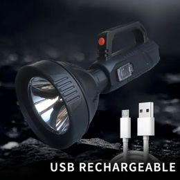 Rechargeable Portable LED Searchlight Powerful Torch For Camping Hiking Outdoor Fishing