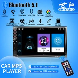 New Car Mp5 Bt Player Stereo Radio 12V-24V Optional 2din 7 Inch HD Touch Screen Universal Truck Player 7018B/7010/7023
