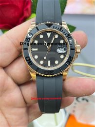 CLEAN Factory YM Red Character Men's Watches 3235 Movement Automatic Mechanical Watch Ceramic Ring Rubber Band Sapphire Night Glow Diving Wristwatches-81