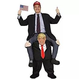 Decorations Funny Piggyback, Rideon Shoulder,One Size Mr President/Christmas Santa Claus Ride on The Shoulders of Trump