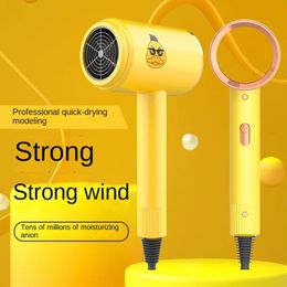 Dryers New Highpower Small Yellow Duck Hair Dryer Portable Mute Wind Tube Fast Drying Hair Care Home Appliance Blow Drier Dryers