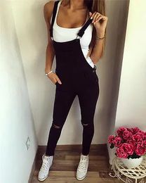 Women Slim Denim Jeans Bib Long Pants Overalls Female Fashion Casual Straps Jumpsuit Rompers Outfits 231227