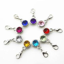 Bracelets 100pcs Mix Random Colour Crystal Hearts Water Drop Dangle Charms Ccb Hanging Lobster Clasp Bracelet/pendant Necklace Diy Jewellery