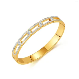 Bangle Ornament Fashion Titanium Steel Bracelet Hollow Stainless For Women