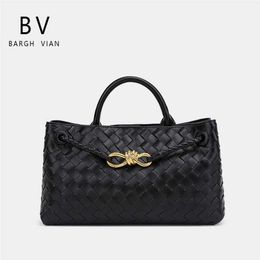 Botte Venetas Small Andiamo Totes bags Top Handle Bag BARGH Authentic New Andiamo Woven Cowhide Bag Women's Bag One Shoulder Crossbody Bag Handbag