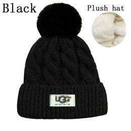 Mens beanie designer winter hat cuffed knitted bonnet sports luxury letter skull caps fashion street classical black beanies simple V-11