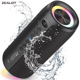 ZEALOT S51PRO 40W Highpower Bluetooth Speaker 3D Stereo Bass Portable IPX5 Waterproof Suitable TWS Boom Box 231228