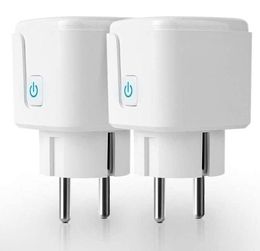 Smart Power Plugs 16A EUFR Wifi Socket European Standard Voice Control Graffiti Plug With Metering4500529