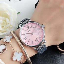 Fashion FOSS Brand Watches women's Girl style Steel metal band quartz wrist watch FO 06261U