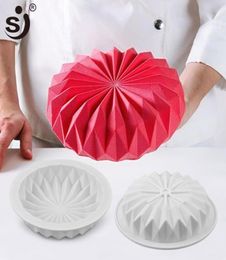 SJ Mousse Silicone Cake Mold 3D Pan Round Origami Cake Mould Decorating Tools Mousse Make Dessert Pan Accessories Bakeware 06167627501